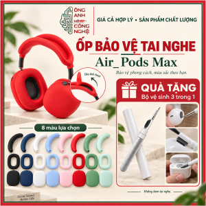 Combo 4 món ốp Silicone Bảo Vệ Tai Nghe, AirPods Max 1 2 Chống Sốc Chống Trầy Xước