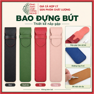 Bao Da Đựng Bút Cảm Ứng, Túi Bảo Vệ Bút Stylus Có Nắp, Chống Trầy Xước, Nhiều Màu